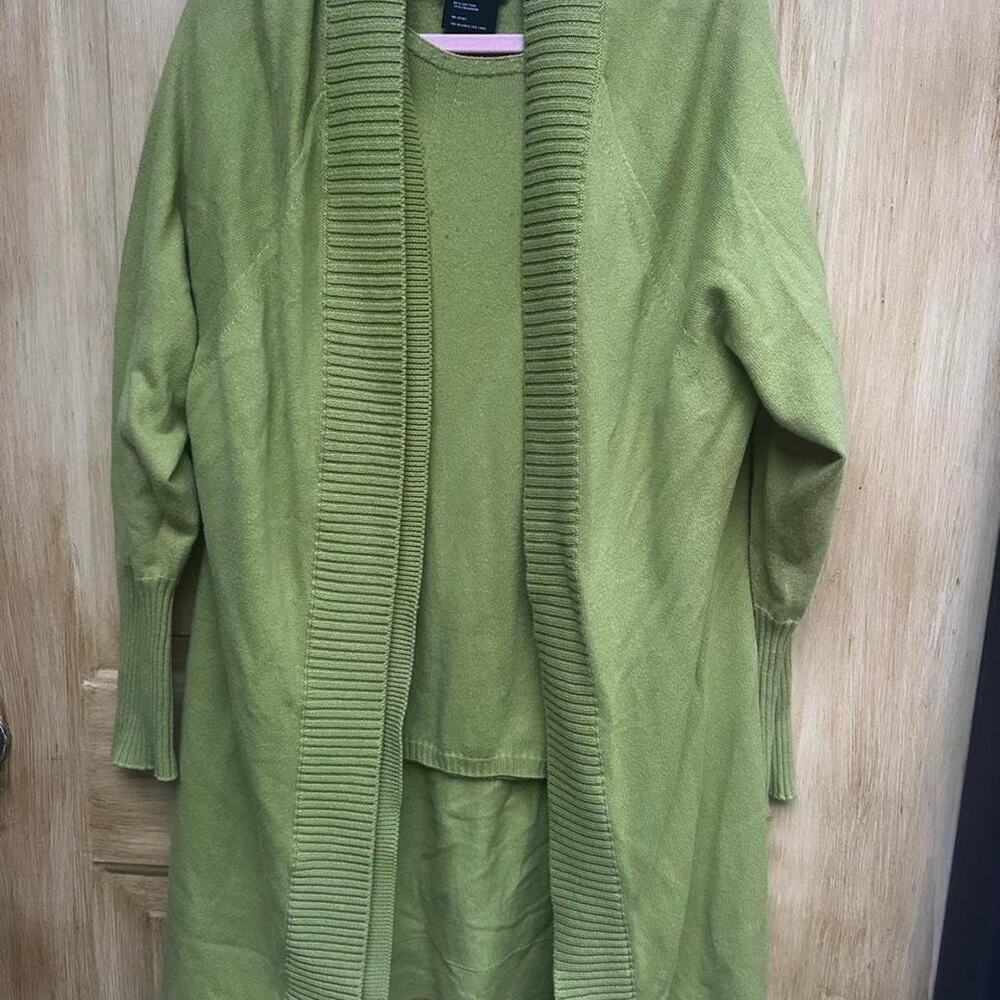 Carlisle Sage / moss green cotton cashmere blend 2 piece set